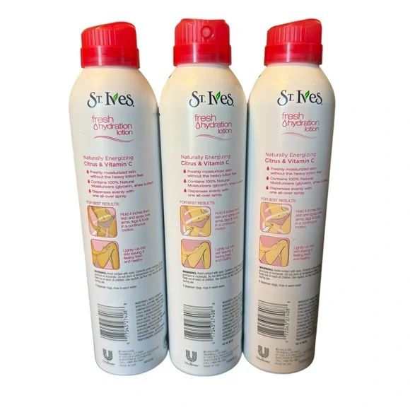 St. Ives Fresh Hydration Lotion Spray Trio - Picture 4 of 6